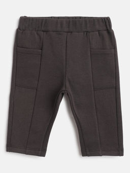 Chicco - Boys Brown Solid Mid-Rise Regular Fit Trouser