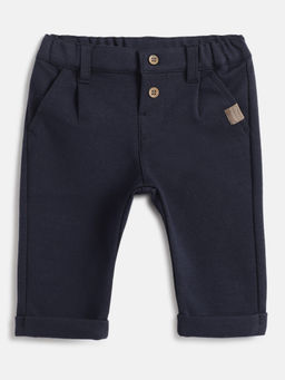 Chicco - Boys Navy Blue Regular Fit Cotton Trouser