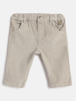 Chicco - Boys Beige Textured Regular Trouser