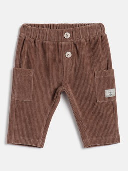 Chicco - Boys Brown Regular Fit Mid-Rise Cotton Trouser