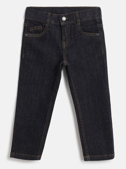 Chicco - Boys Black Comfort Regular Fit Mid-Rise Jeans