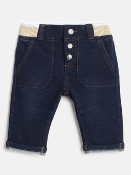 Chicco - Boys Navy Blue Regular Fit Mid-Rise Jeans