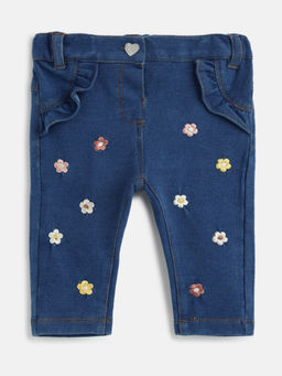 Chicco - Girls Blue Comfort Regular Fit Mid-Rise Jeans