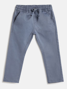 Chicco - Boys Blue Regular Fit Mid-Rise Trouser