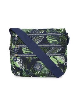 Baomi - Crinkle Range Blue & Green Color Soft Case Nylon Sling Bag - Ba-2756031016