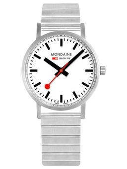 Mondaine - Classic Hours Analog Dial Color White Men's Watch- A660.30314.16SBJ