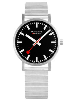 Mondaine - Classic Hours Analog Dial Color Black Men's Watch- A660.30314.16SBW