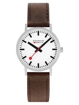 Mondaine - Classic Hours Analog Dial Color White Men's Watch- A660.30360.11SBG
