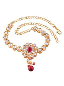 Peora - Traditional Jewellery Gold Plated Kundan Bajub& Arm Bracelet For Women (PF37BBPB05R)
