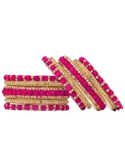 Peora - Gold Plated Traditional Chuda Chura Bangle Set Jewellery (PF51B35RP)