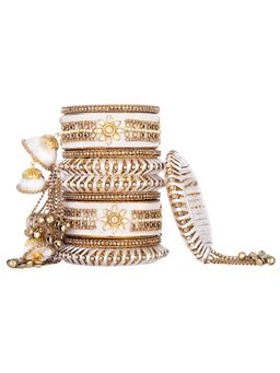 Peora - Silk Thread Matching Chuda Bangle Set Of 2 ( 2.6) (PF51B16W)