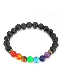 Peora - Volcanic Lava ( Mala Meditation Bracelet ( Mens and Womens Religious Jewelry (PX9B10)