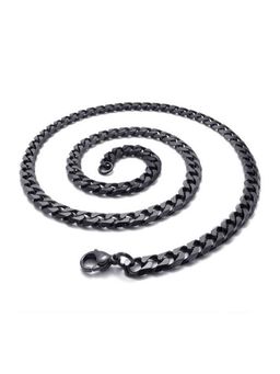Peora - 5 mm Mens Black 316L Stainless Steel Necklace Chain ( Gift for Him (PX9CH01)
