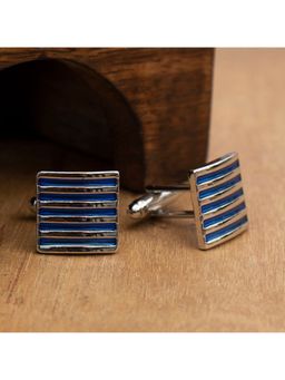 Peora - Metal Unique Shirt Cufflinks For Men (Blue) (PX9CL09)