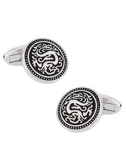 Peora - 316L Stainless Steel Executive Round Classic Cufflinks Business Corporate Gift (PX9CL68)