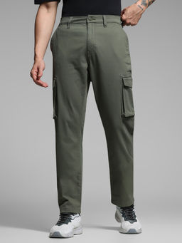 Jack & Jones - Green Regular Fit Cargo Pants