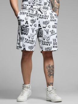 Jack & Jones - White Regular Fit Shorts