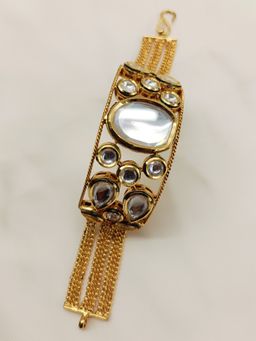 AG'S - Celine White Kundan Kada