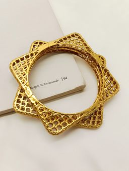 AG'S - Agathe White Kundan Bangle