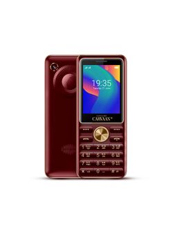 Saregama - Carvaan Mobile Keypad Phone Bhojpuri M21 with 1500 Pre-Loaded Songs (Metallic Red)