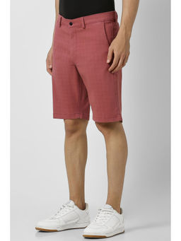 Van Heusen - Men Red Print Casual Shorts