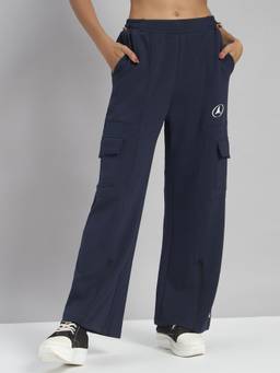 Fitleasure - Navy Blue Voyager Cargo Pocket Trackpant