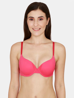 Zivame - Firefly Dreams Wired Medium Coverage Push-Up Bra - Raspberry