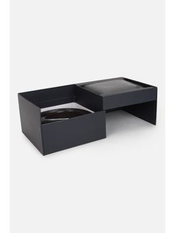 Allen Solly - Men Black Textured Formal Belt and Wallet (Set of 2) (L)