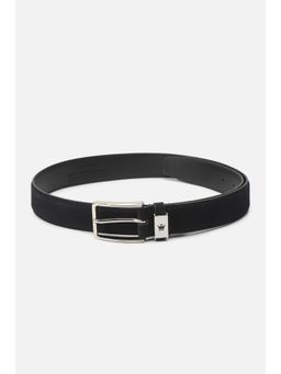 Louis Philippe - Men Black Solid Genuine Leather Casual Belt