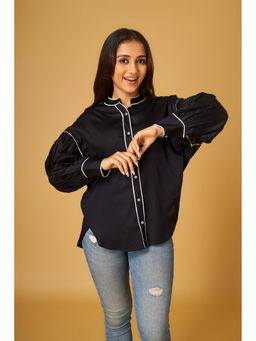 Maisolos - Black Cotton Shirt