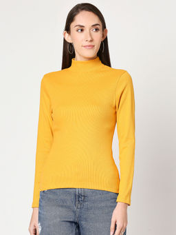 Bewakoof - Yellow Solid T-shirt