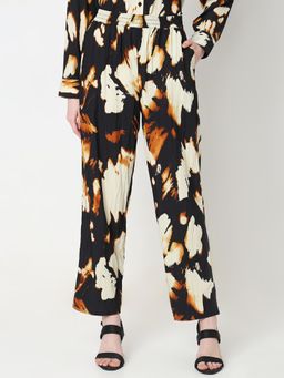 VERO MODA - Cream Abstract Print Pants