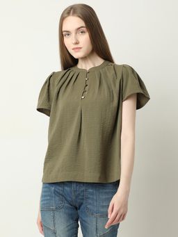 VERO MODA - Green Short Sleeves Top