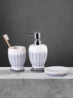 OBSESSIONS - Blue Ceramic Luxury Bathroom (Set of 3)