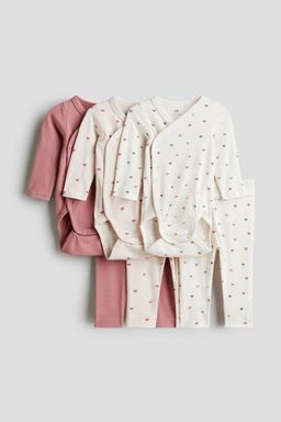 H&M - Boys & Girls 6-Piece Bodysuit And Trousers Set