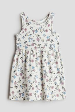 H&M - Girls Turquoise Patterned Jersey Dress
