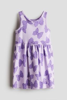 H&M - Girls Turquoise Patterned Jersey Dress