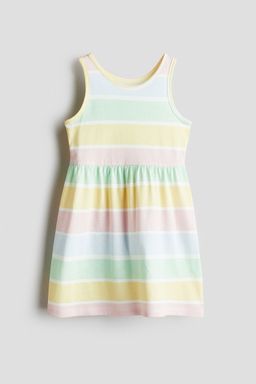 H&M - Girls Turquoise Patterned Jersey Dress