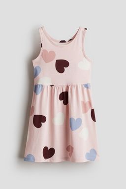 H&M - Girls Turquoise Patterned Jersey Dress