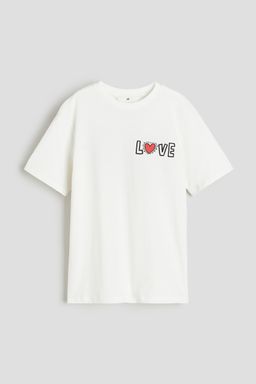 H&M - Boys Blue Oversized Printed T-Shirt