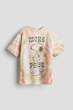 H&M - Boys Blue Oversized Printed T-Shirt