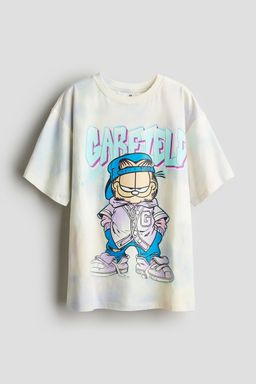 H&M - Boys Blue Oversized Printed T-Shirt