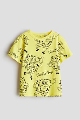 H&M - Boys Brown Printed Cotton T-Shirt