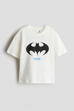 H&M - Boys Blue Oversized Printed T-Shirt