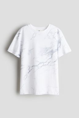 H&M - Boys Brown Printed Cotton T-Shirt