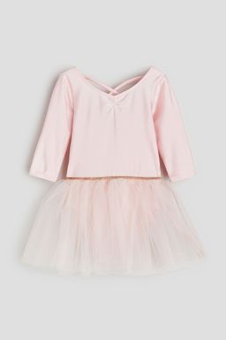 H&M - Girls Gold Dance Leotard With Tulle Skirt