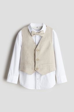 H&M - Boys Beige 3-Piece Dressy Set