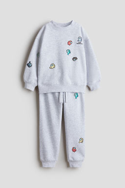 H&M - Boys 2-Piece Printed Sweatshirt Set