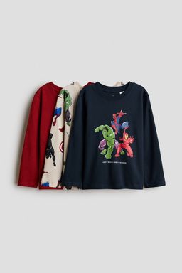 H&M - Boys 3-Pack Long-Sleeved T-Shirts