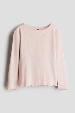 H&M - Boys Beige Long-Sleeved Jersey Top